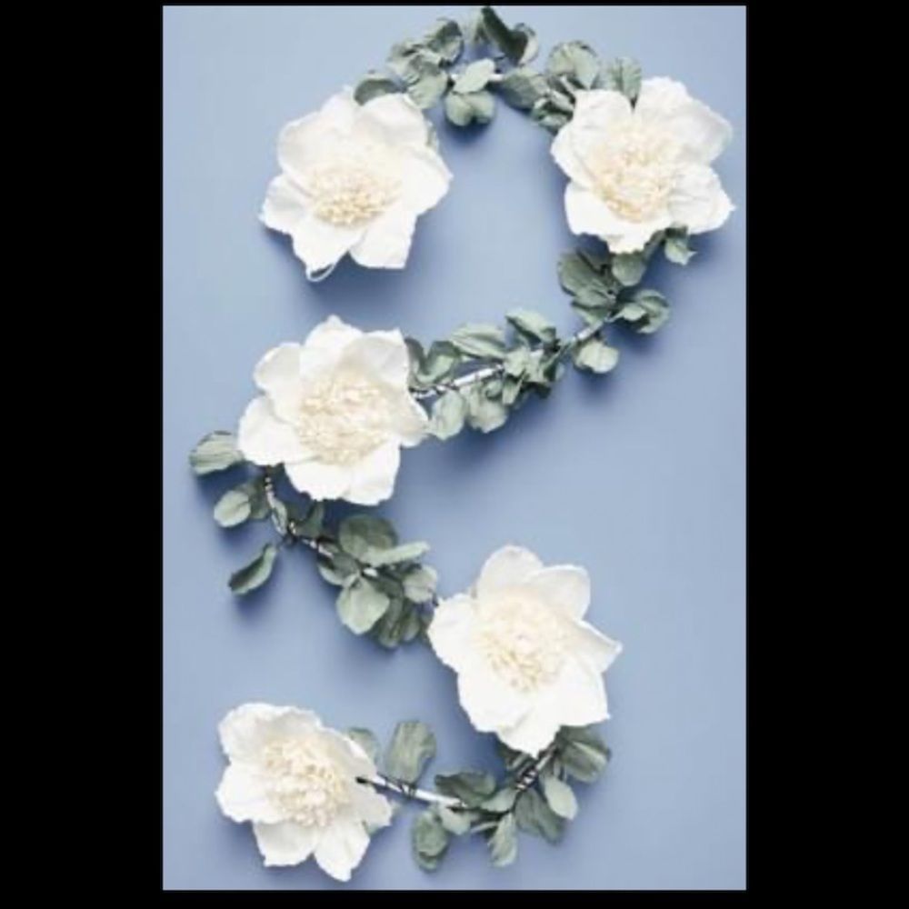 Anthropologie eucalyptus garland, NEW!